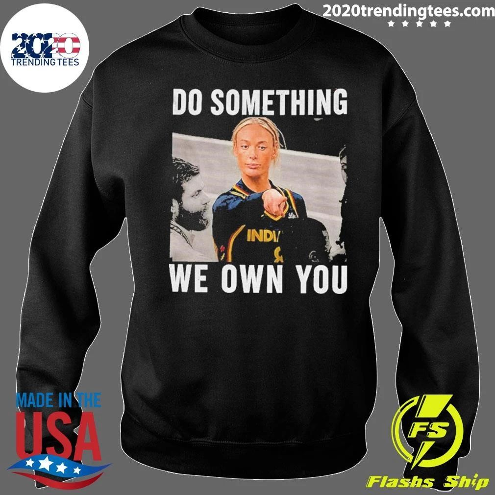 Sophie Cunningham Point God Indiana Fever Wnba 2026 Do Something We Own You Shirt