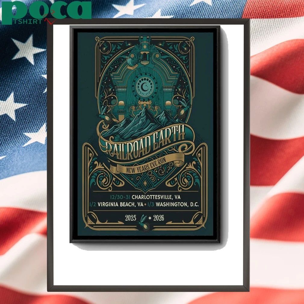 Railroad Earth 1.3.2026 Washington D.C Poster shirt