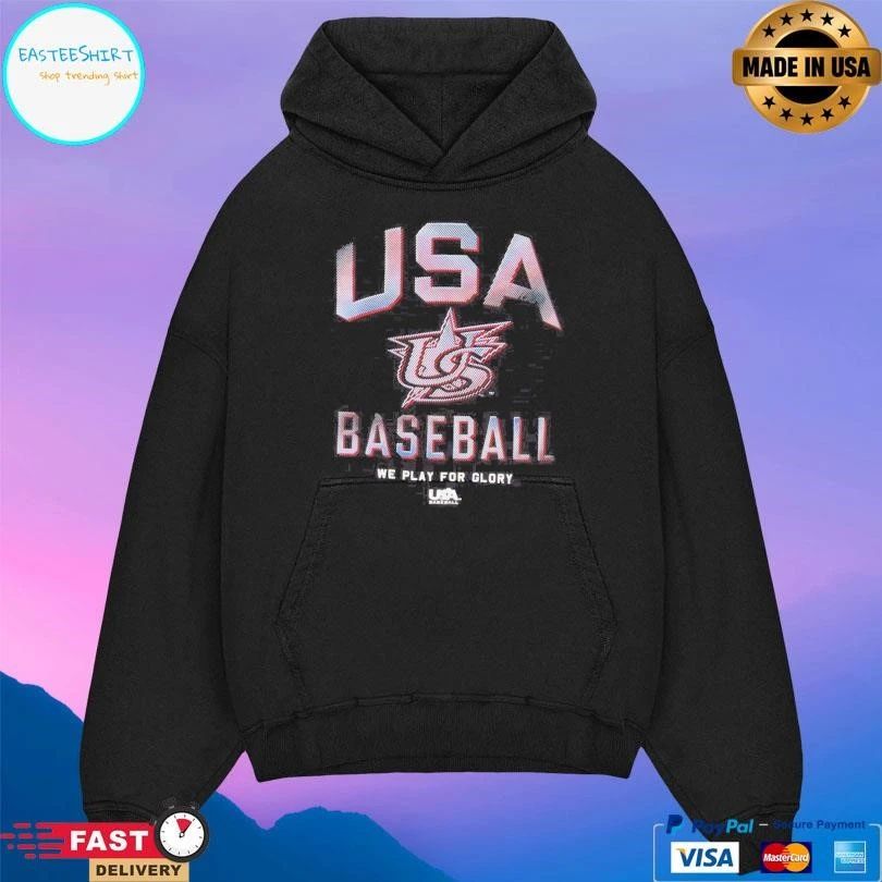 USA Baseball We Play For Glory Baseballism X USA T-shirts