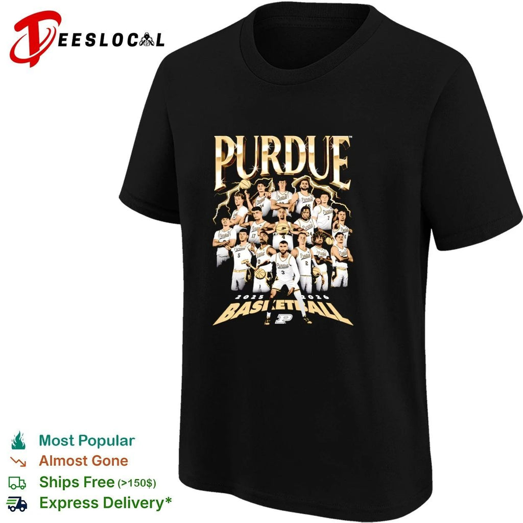 Purdue 2025 2026 Basketball Team T-shirt
