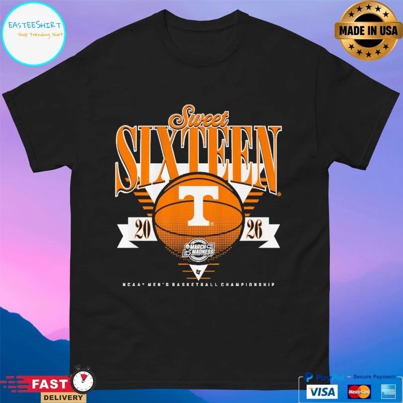 Tennessee Volunteers Mbb 2026 Sweet Sixteen March Madness Ncaa Men’s Basketball Championship T-shirt