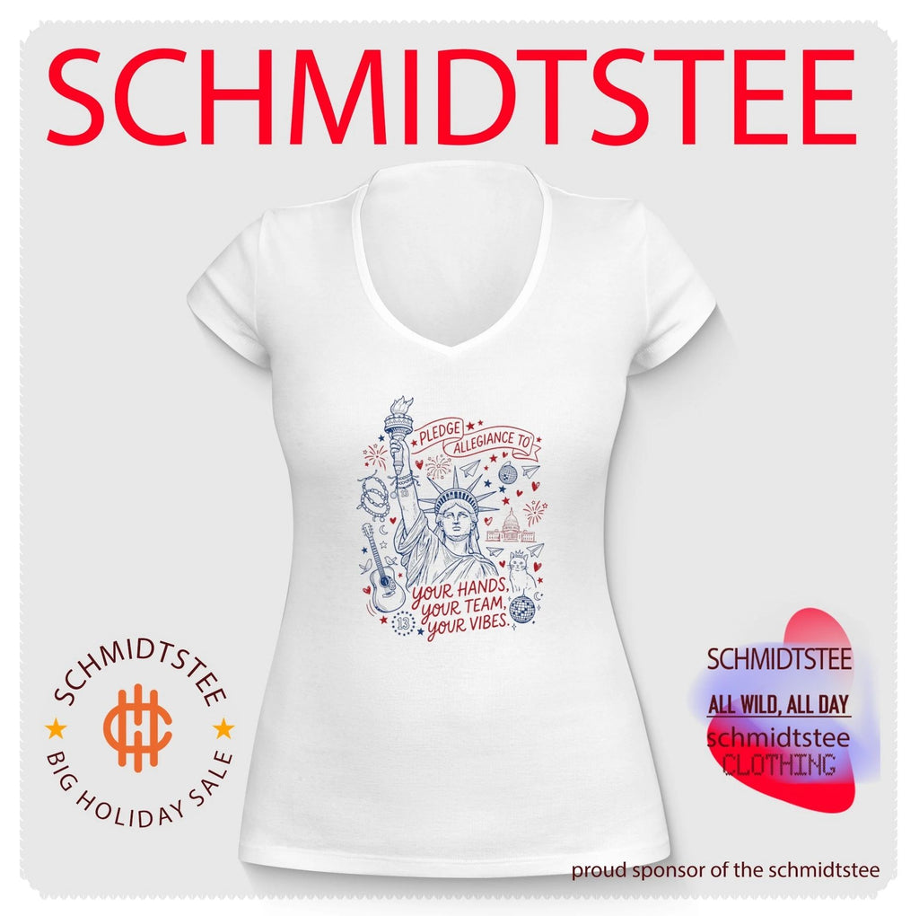 Statue of Liberty Pledge Allegiance Patriotic USA Spirit 250 Anniversary shirt