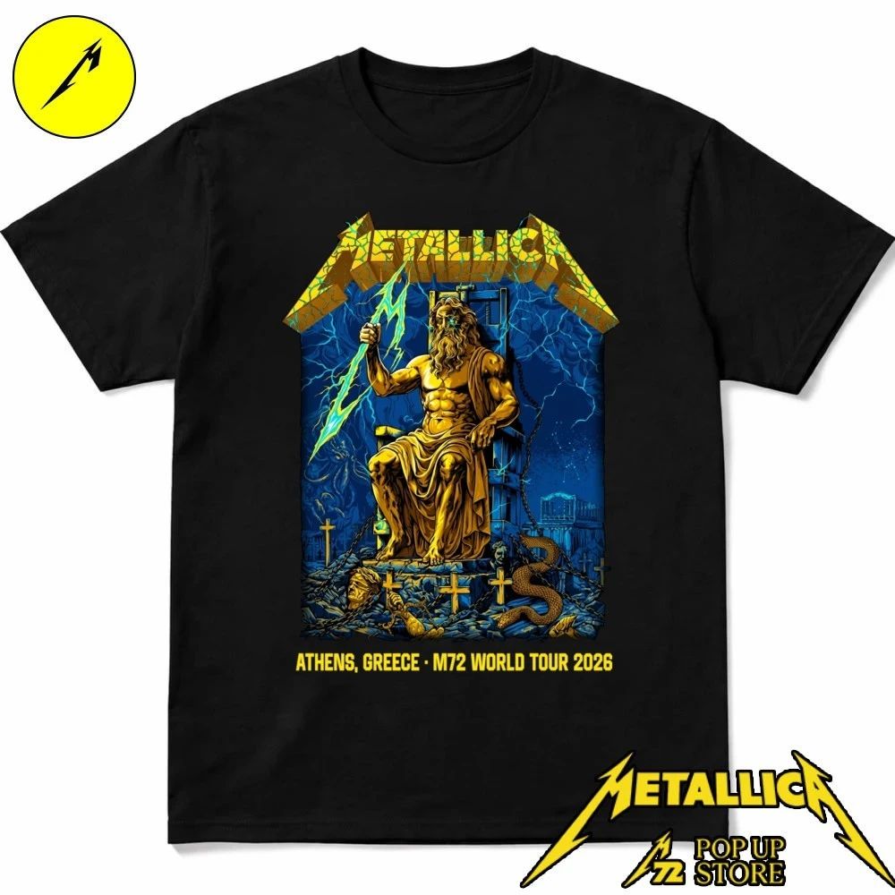 Metallica M72 Athens limited-edition poster Zeus by Revolver Dart Shirt