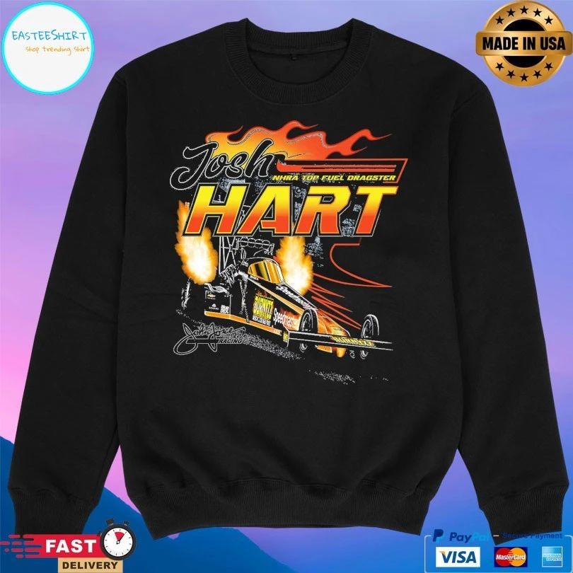 Josh Hart Nhra Top Fuel Dragster Racing T-shirts