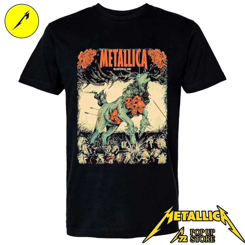 Metallica Pop-up Shop M72 European World Tour 2026 Bleeding Me Shirt