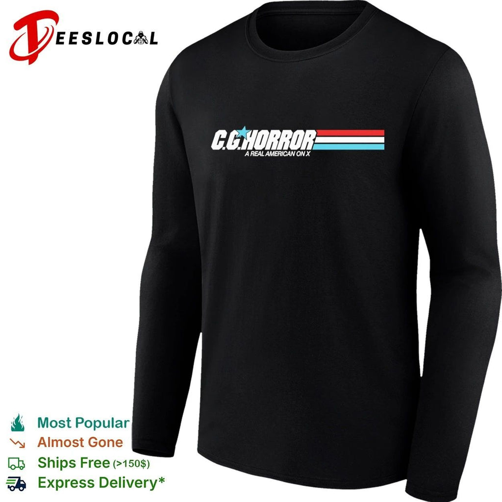 CG Horror a Real American on X GI Joe T-shirt