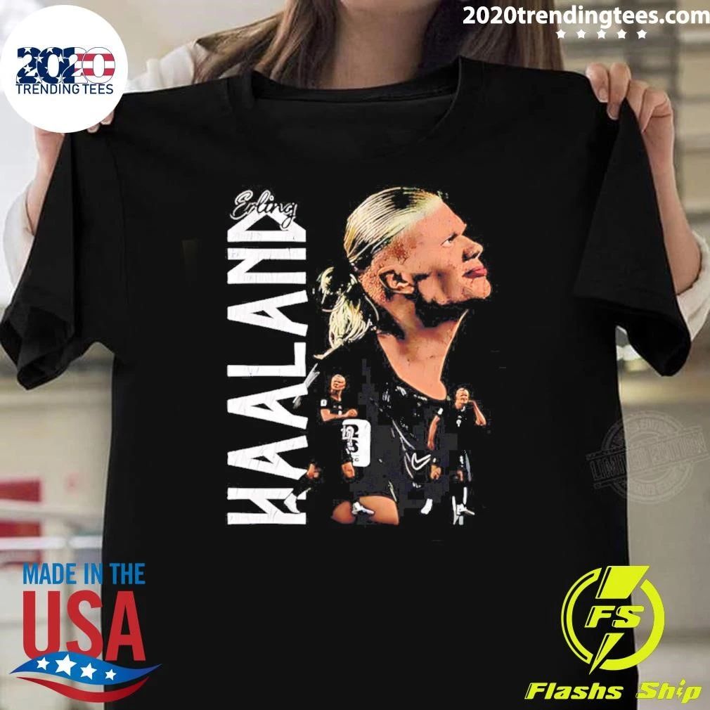 Erling Haaland Portrait Vintage Shirt