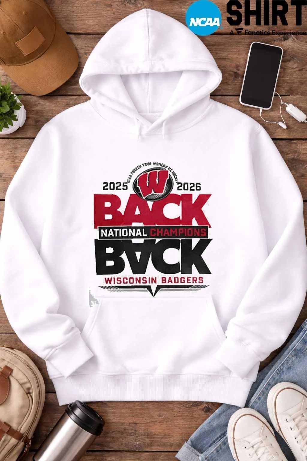 Wisconsin Badgers Women’s Ice Hockey National Champions 2026 Shirt