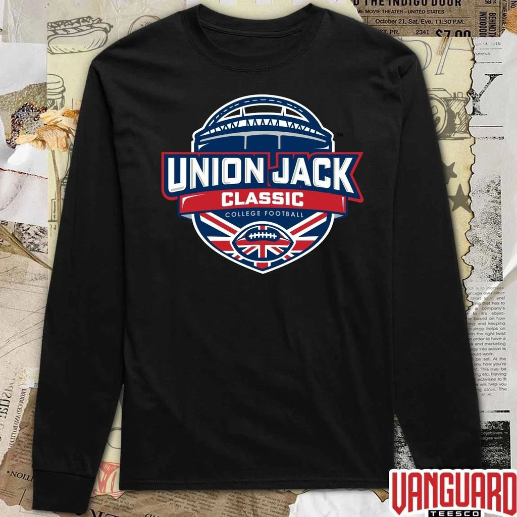Union Jack Classic NCAA Division I College Football Event United Kingdom Logo t-shirt