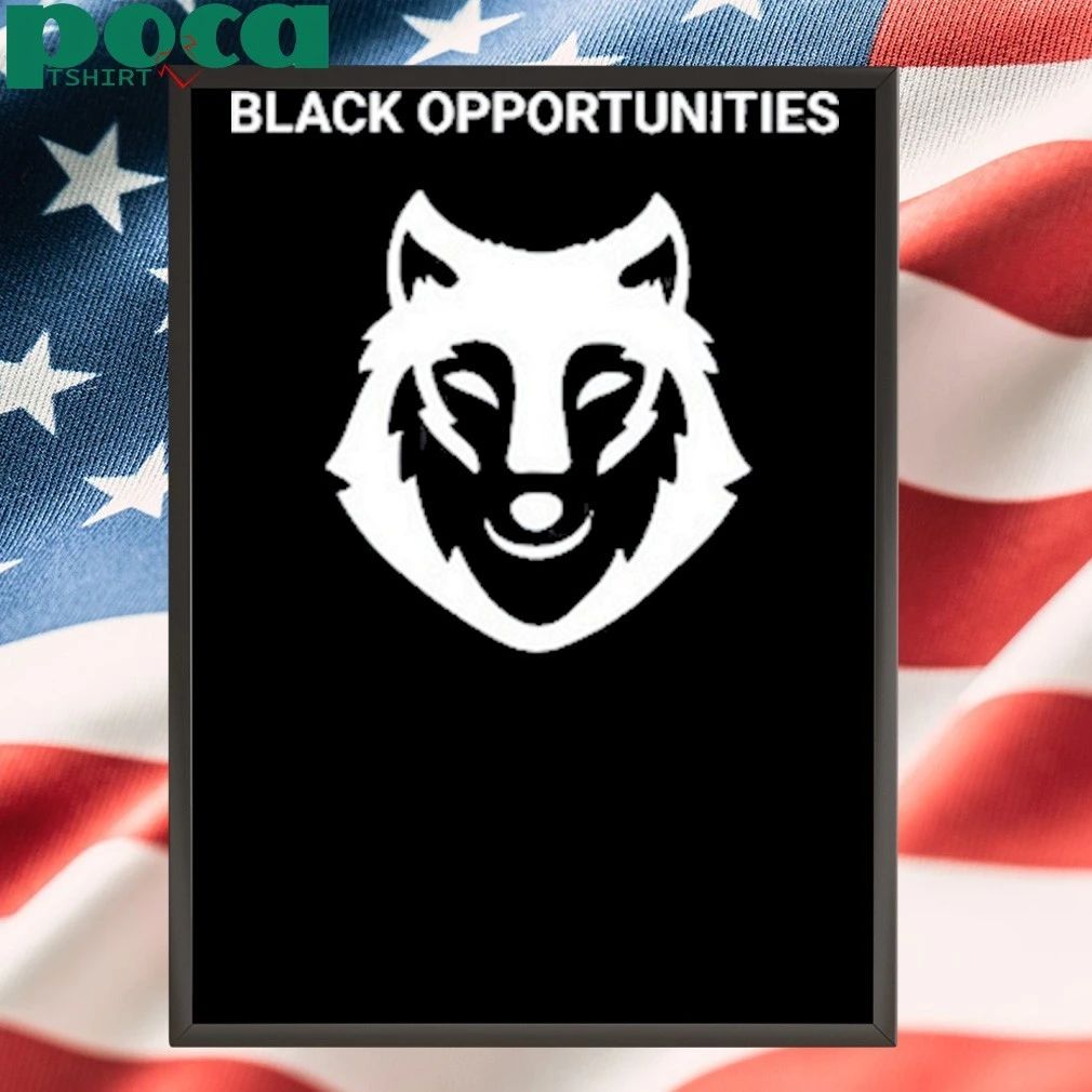 Hawk Newsome Wearing Black Opportunities shirt