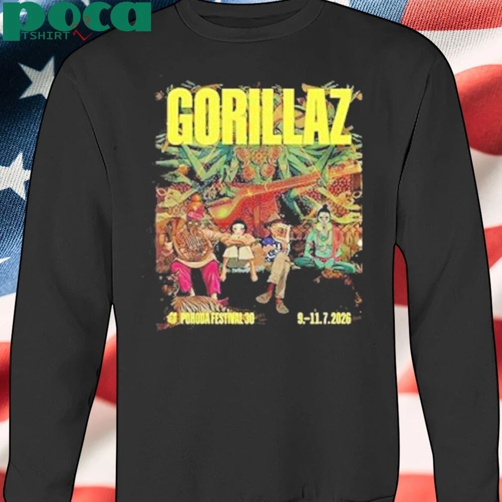 Gorillaz Pohoda Festival 2025 On July 9 11 2026 In Slovensku Slovakia shirt