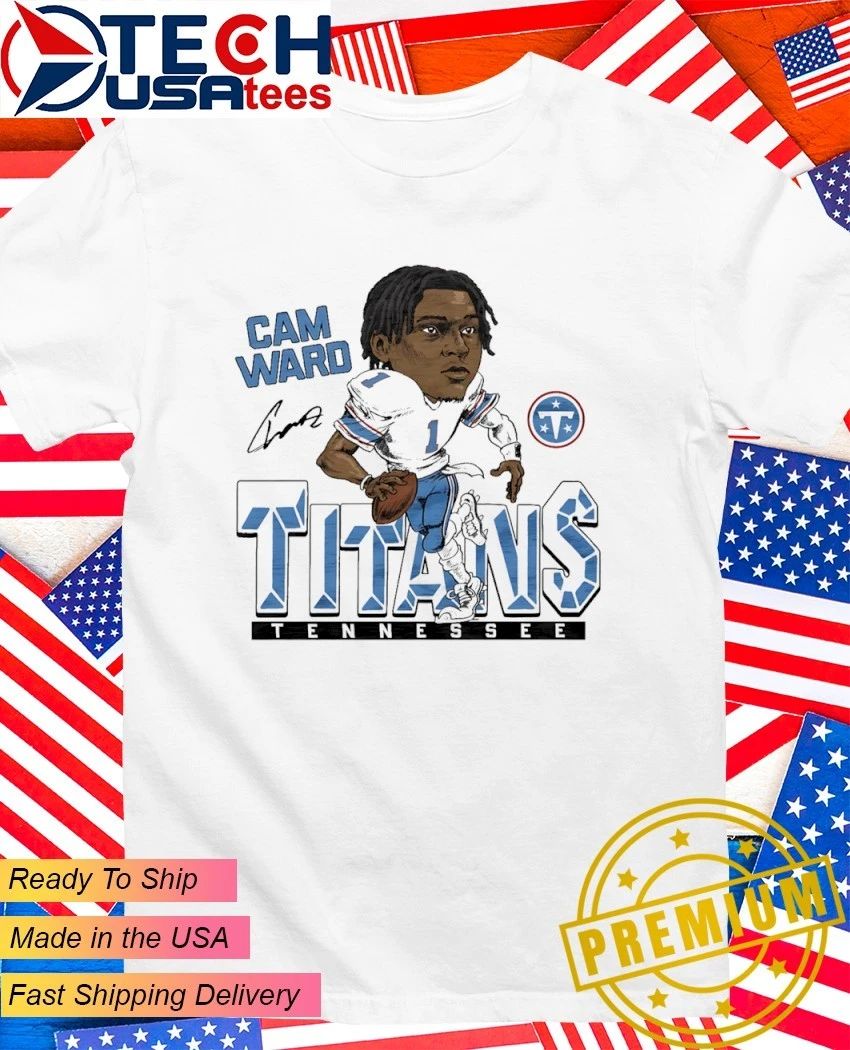Tennessee Titans Cam Ward caricature signature shirt