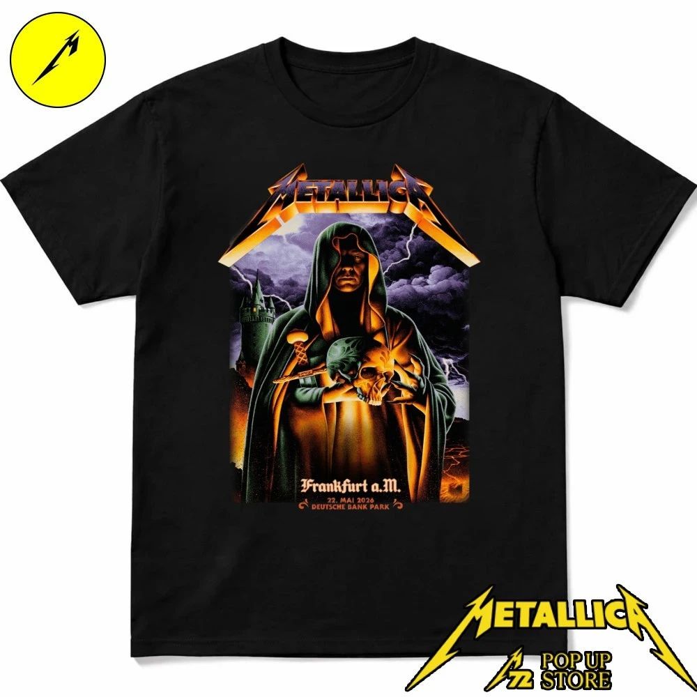 M72 Frankfurt Pop-Up Metallica Poster Max Löffler Design For May 22, 2026 In Frankfurt, Germany At Deutsche Bank Park Shirt