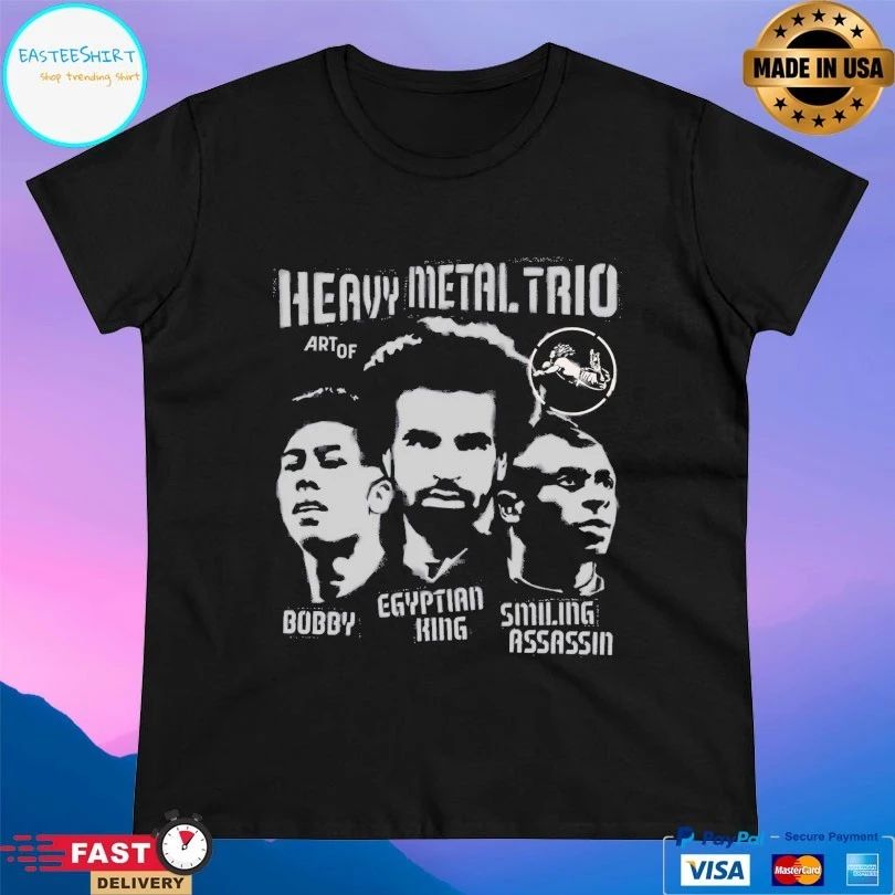 Heavy Metal Trio Art Of Bubby Egyptian King Smiling Assassin T-shirt