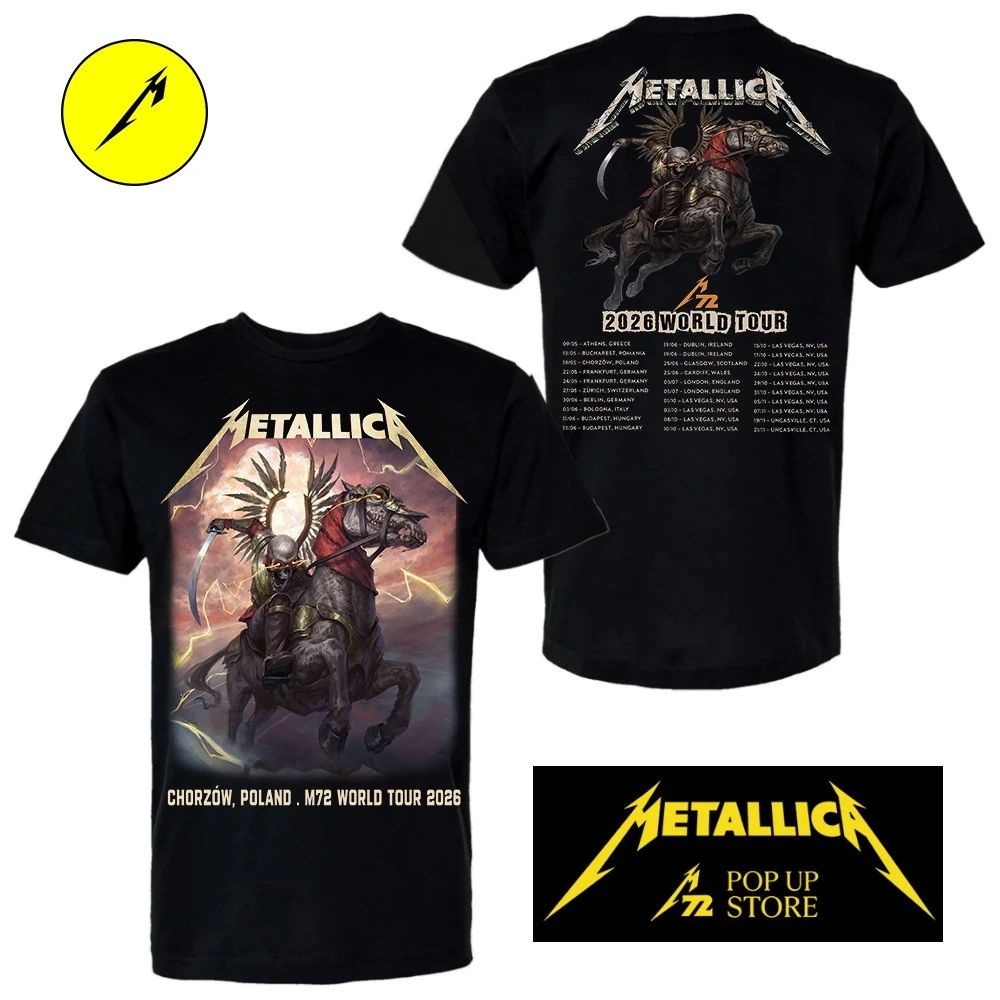 Dwustronna Koszulka Metallica Chorzów 2026 – Husaria Edycja Limitowana