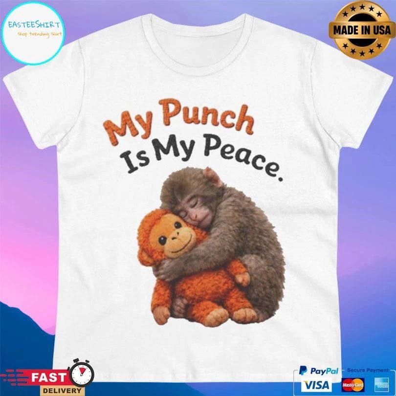My Punch Is My Peace Viral Baby Monkey Punch 2026 T-shirts