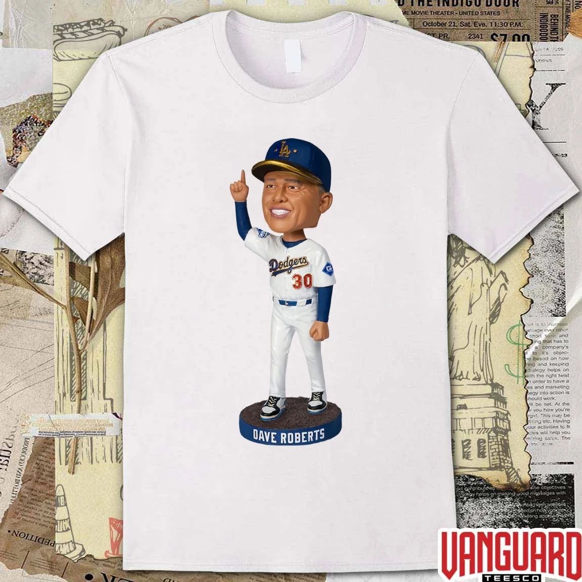 Dodgers Dave Roberts Bobblehead 2026 Giveaways t-shirt