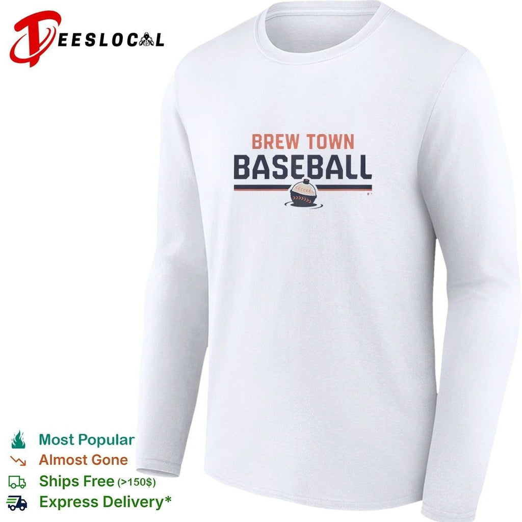 Brew Town Baseball Milwaukee Brewers Beer T-shirt