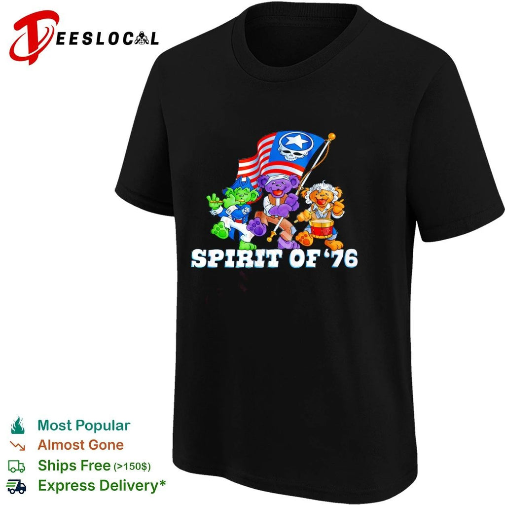 Grateful Dead Spirit of ’76 Dancing Bears T-shirt