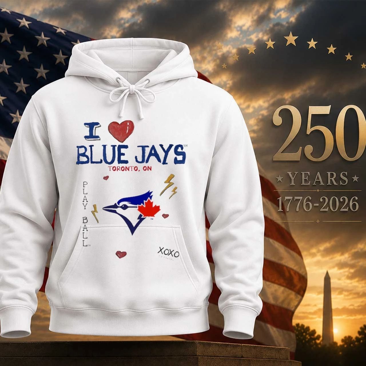 Toronto Blue Jays Tiny Turnip Toddler I Heart Shirt
