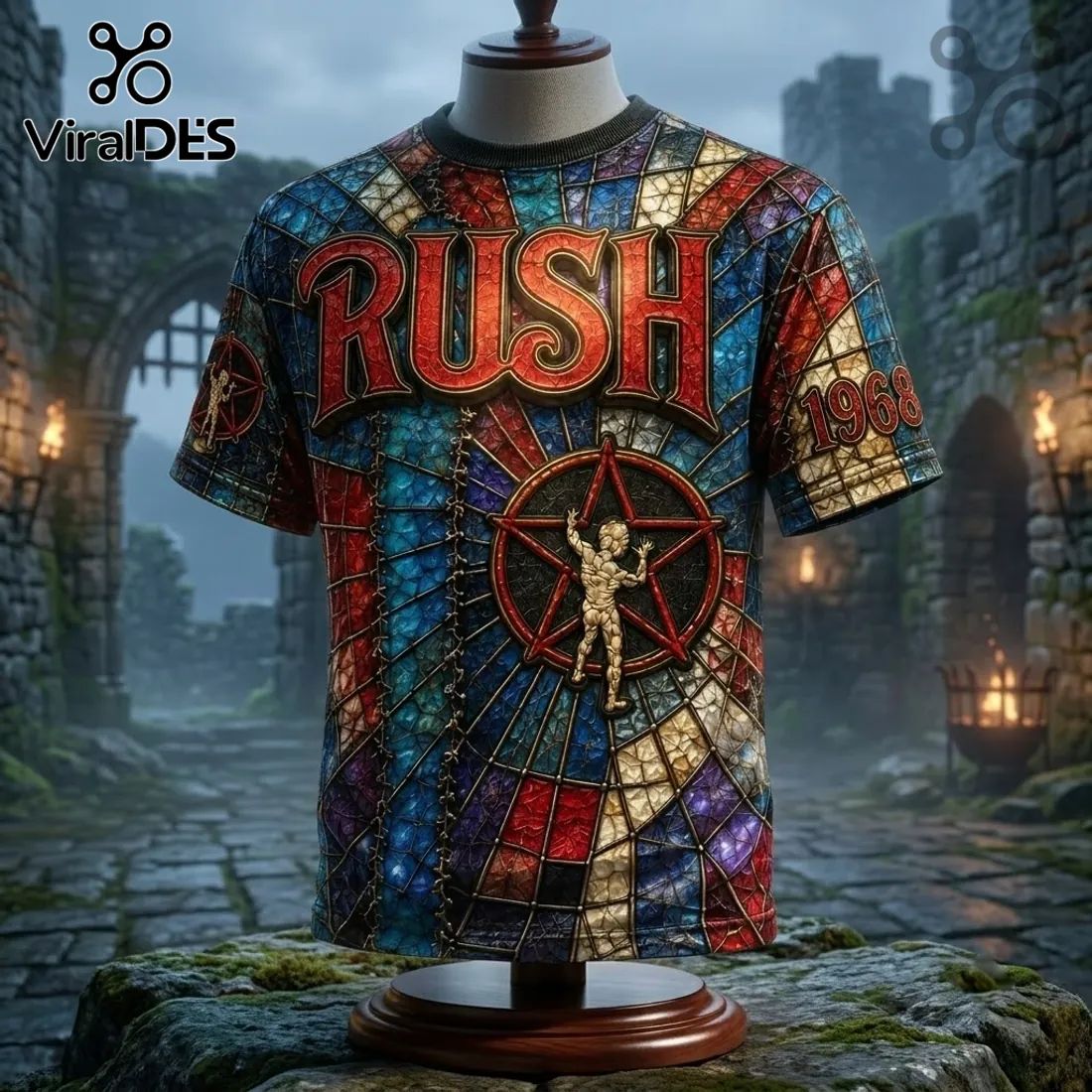 Rush Stained Glass Starman T-Shirt