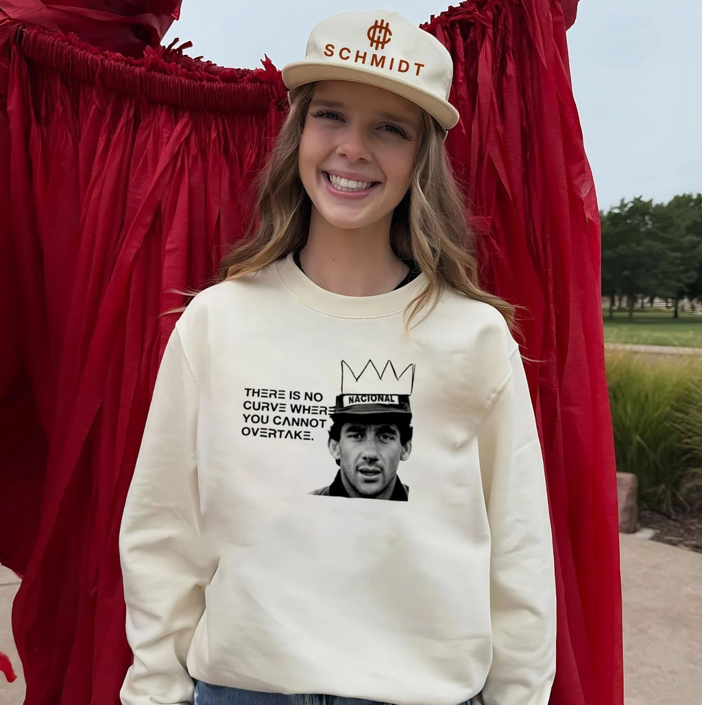Ayrton Senna There Is No Curve Where You Cannot Overtake shirt
