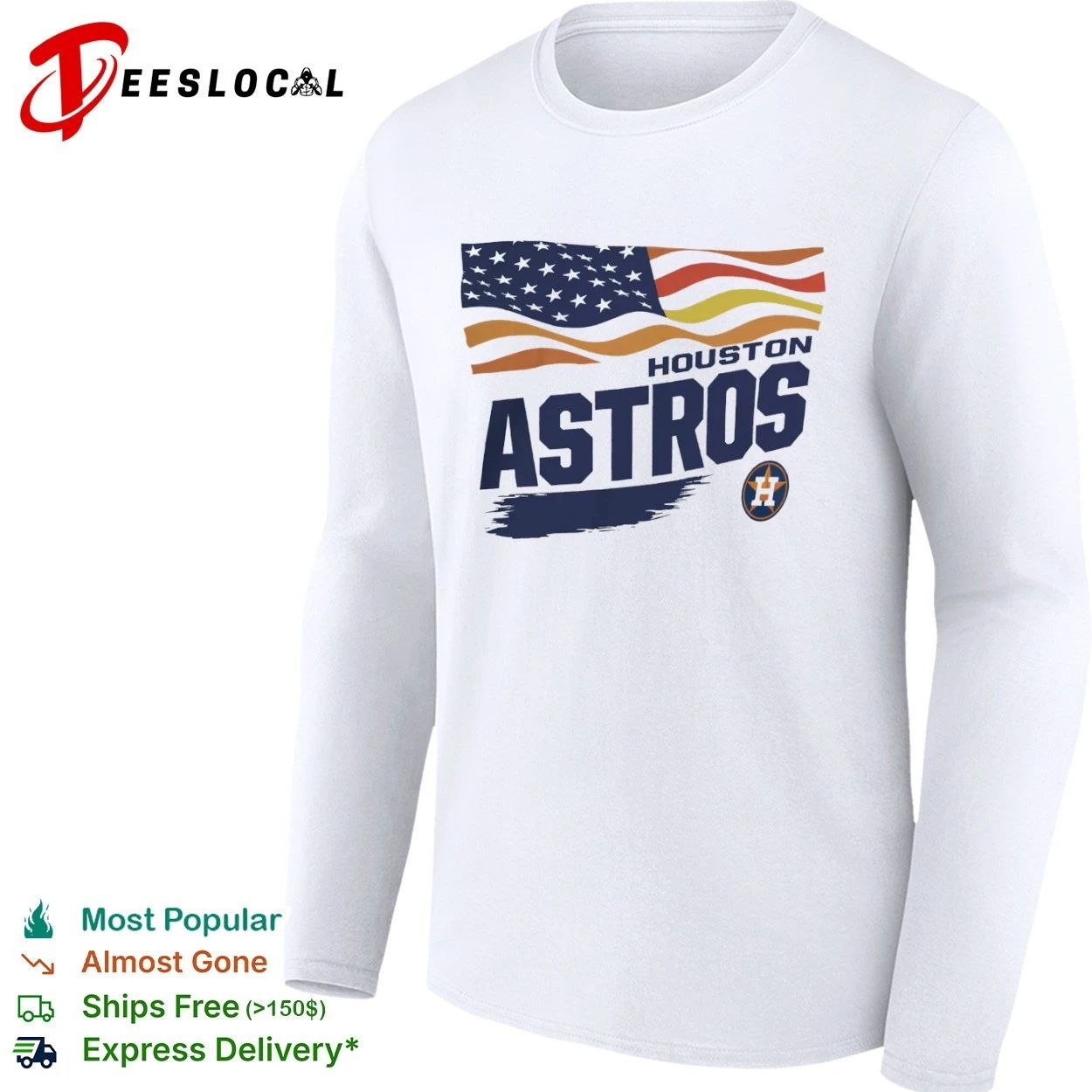Houston Astros Starter Waving Flag MLB T-shirt