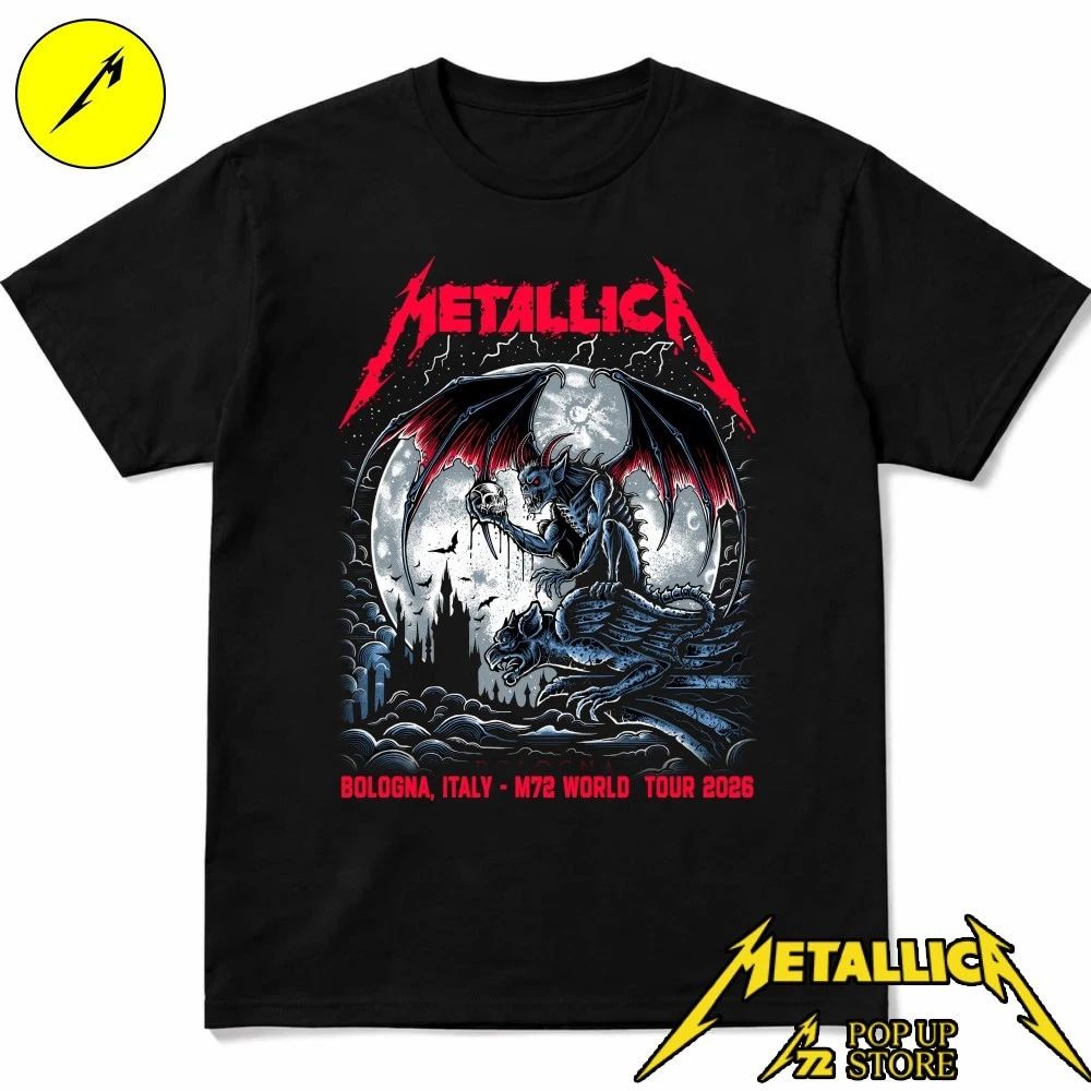 Metallica Bologna 2026 Limited Edition T-Shirt – Maglia Rock Pop-Up Store
