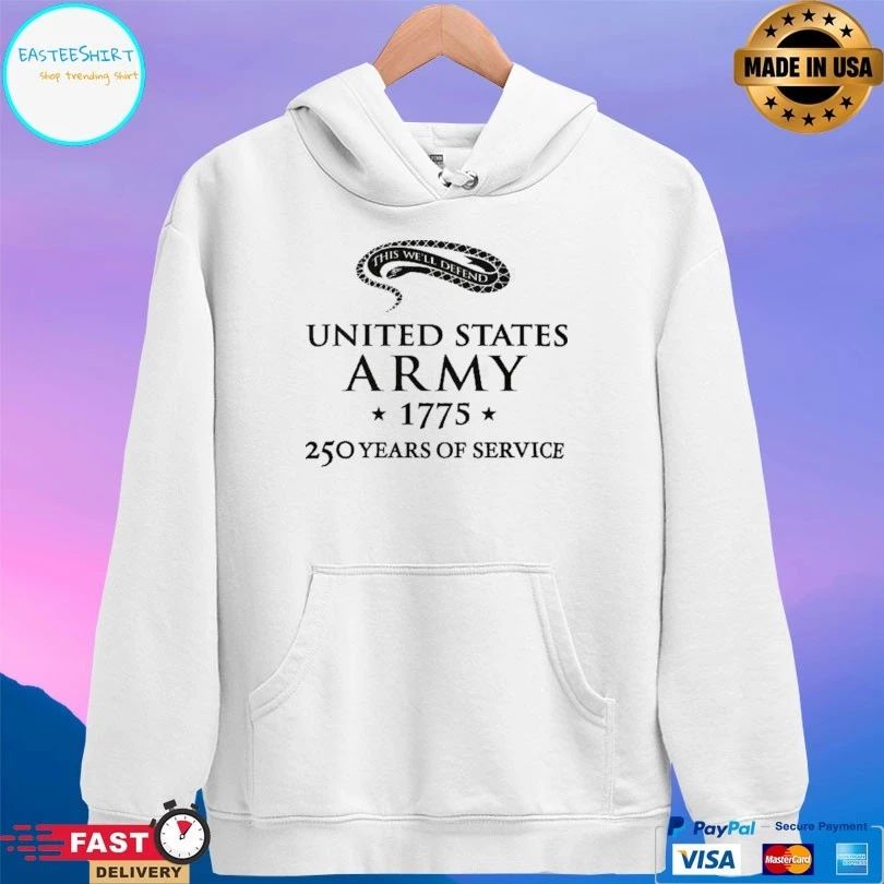 United States Army 250 Years Of Service 1775 T-shirt
