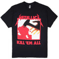 Metallica Kill Em All Album Tracks T-Shirt – Thrash Metal Cover Graphic Tee – Black Cotton Rock Merchandise