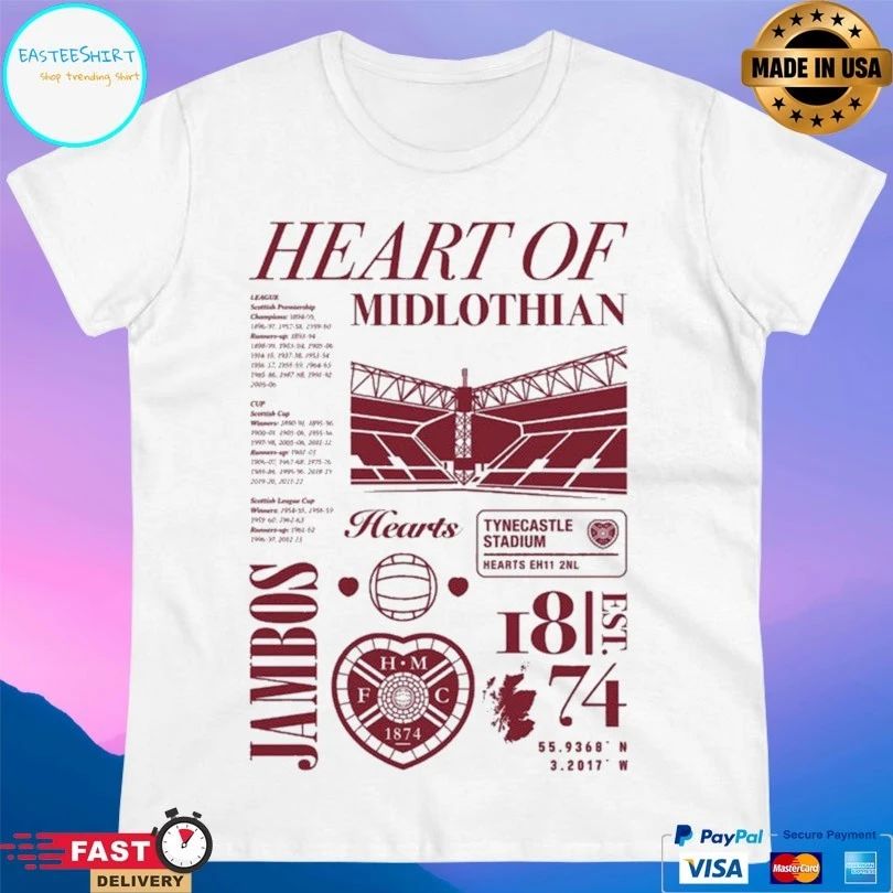 Hearts Of Midlothian Jambos Hearts Iconic Collection T-shirt