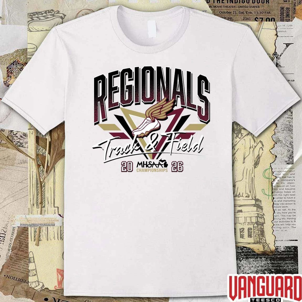 2026 MHSAA Championships Track & Field Regionals Logo t-shirt