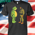 Portland Frog Frogs Against Fascism Frog vs Soldier T-shirt