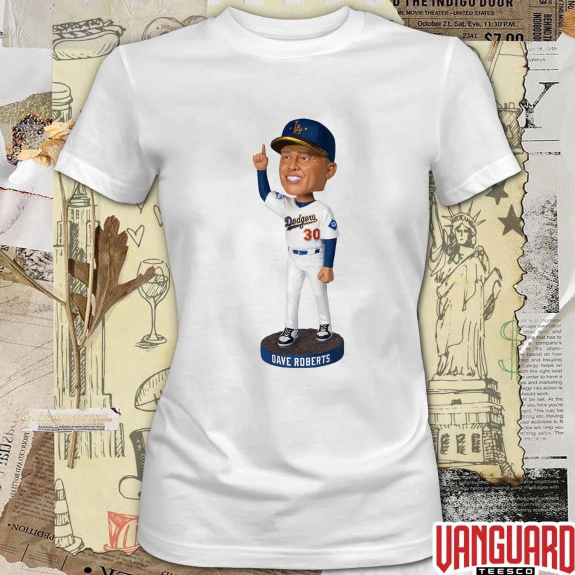 Dodgers Dave Roberts Bobblehead 2026 Giveaways t-shirt