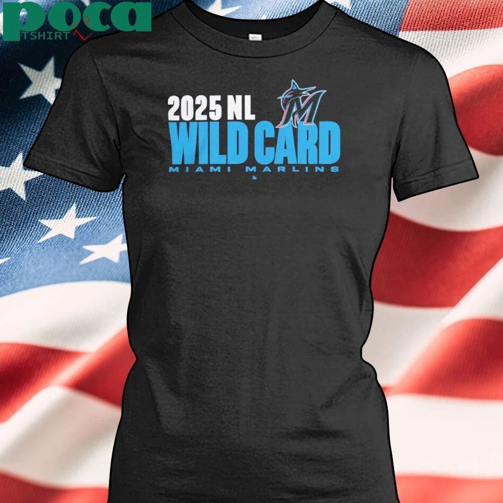 Miami Marlins 2025 Nl Wild Card Postseason Celebration Shirt