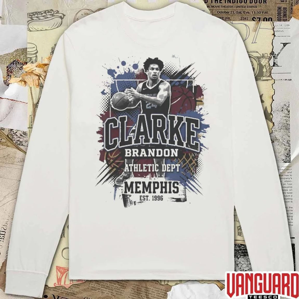 Brandon Clarke Athletic Dept Memphis Basketball Est 1996 t-shirt