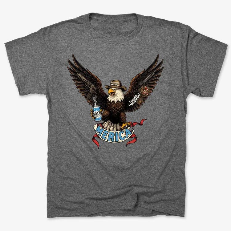 Merica Eagle with Guns & Beer