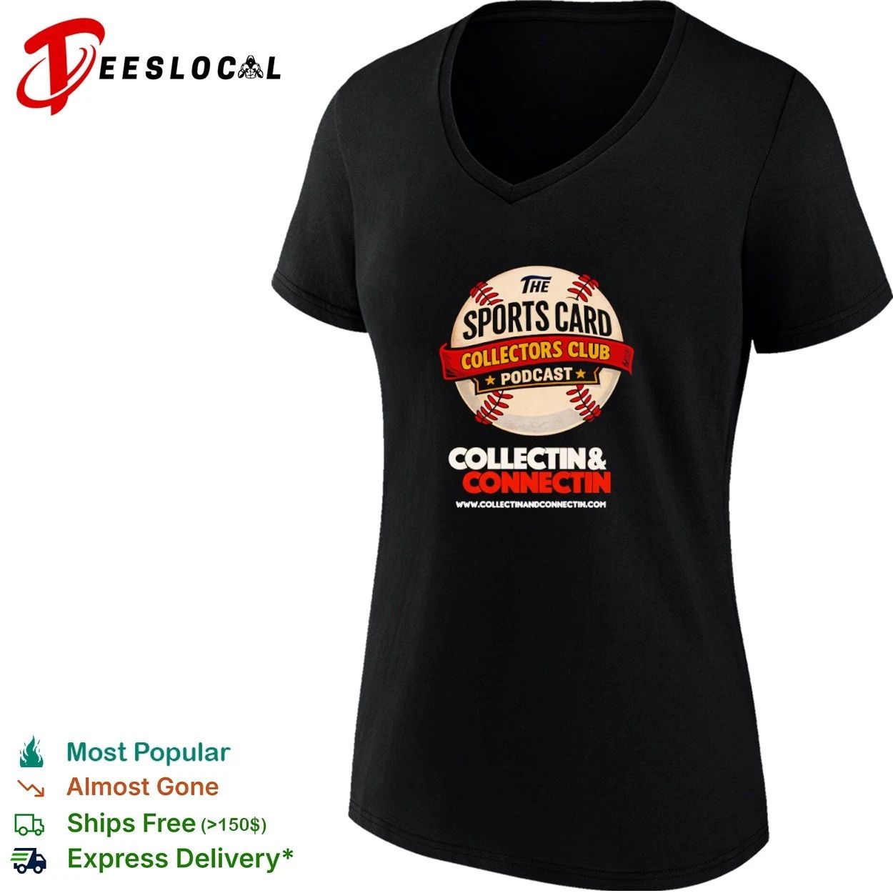 The Sports Card Collectors Club Podcast Collectin and Connectin T-shirt