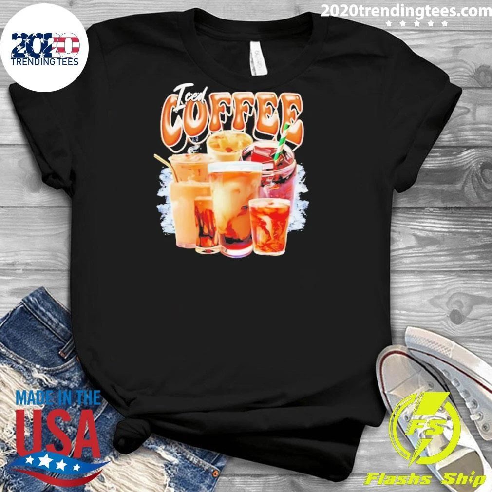 Iced Coffee Collage Bootleg Graphic Shirt