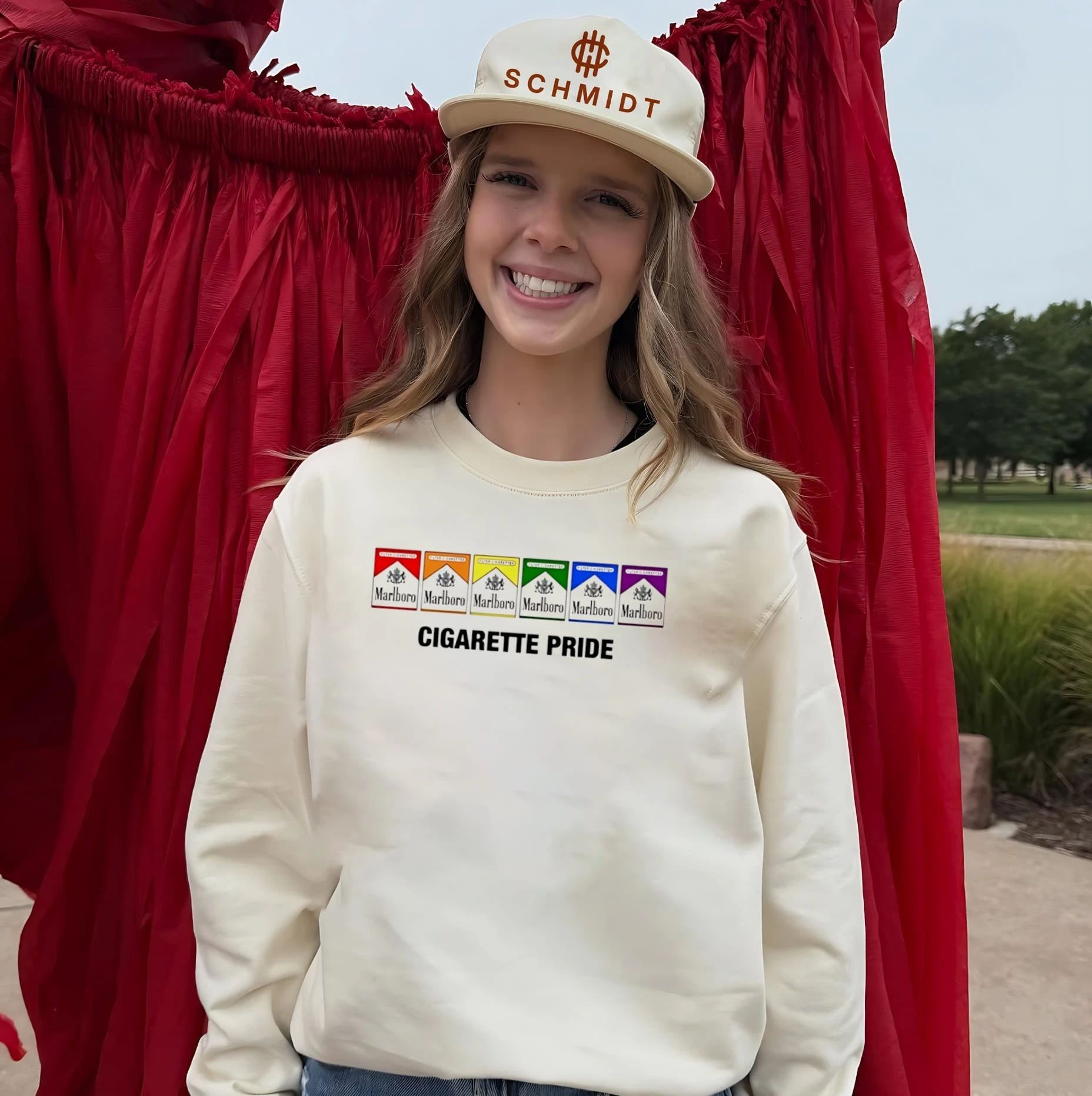 Marlboro Cigarette Pride LGBTQ Rainbow Parody shirt