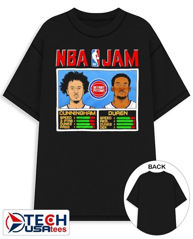 NBA Jam Detroit Pistons Cade Cunningham and Jalen Duren shirt