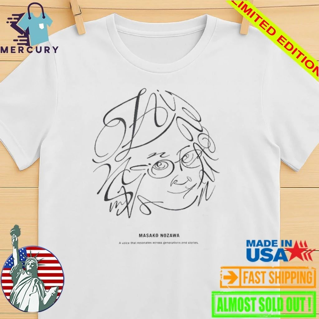 Masako Nozawa A voice that resonates across generations and stories shirt