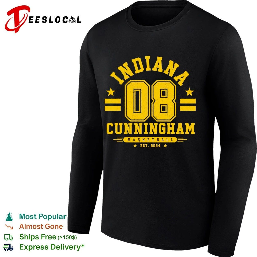 Indiana 08 Cunningham Basketball Est 2024 T-shirt