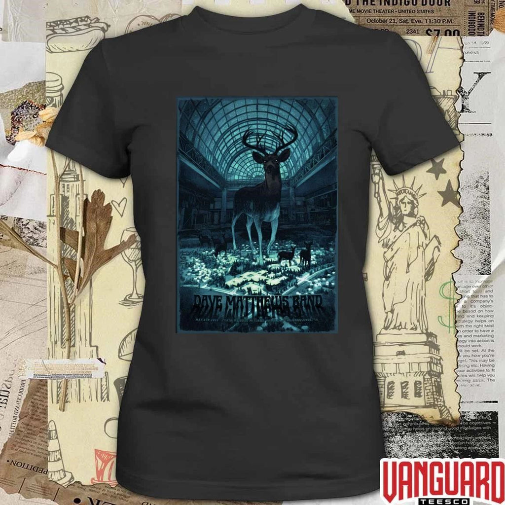 Dave Matthews Band In The Woodlands TX On May 8 2026 Tour Poster t-shirt
