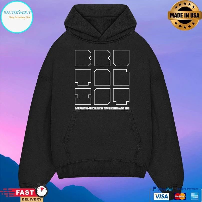 Brutalist Warrington-Runcorn New Town Development Plan T-shirts