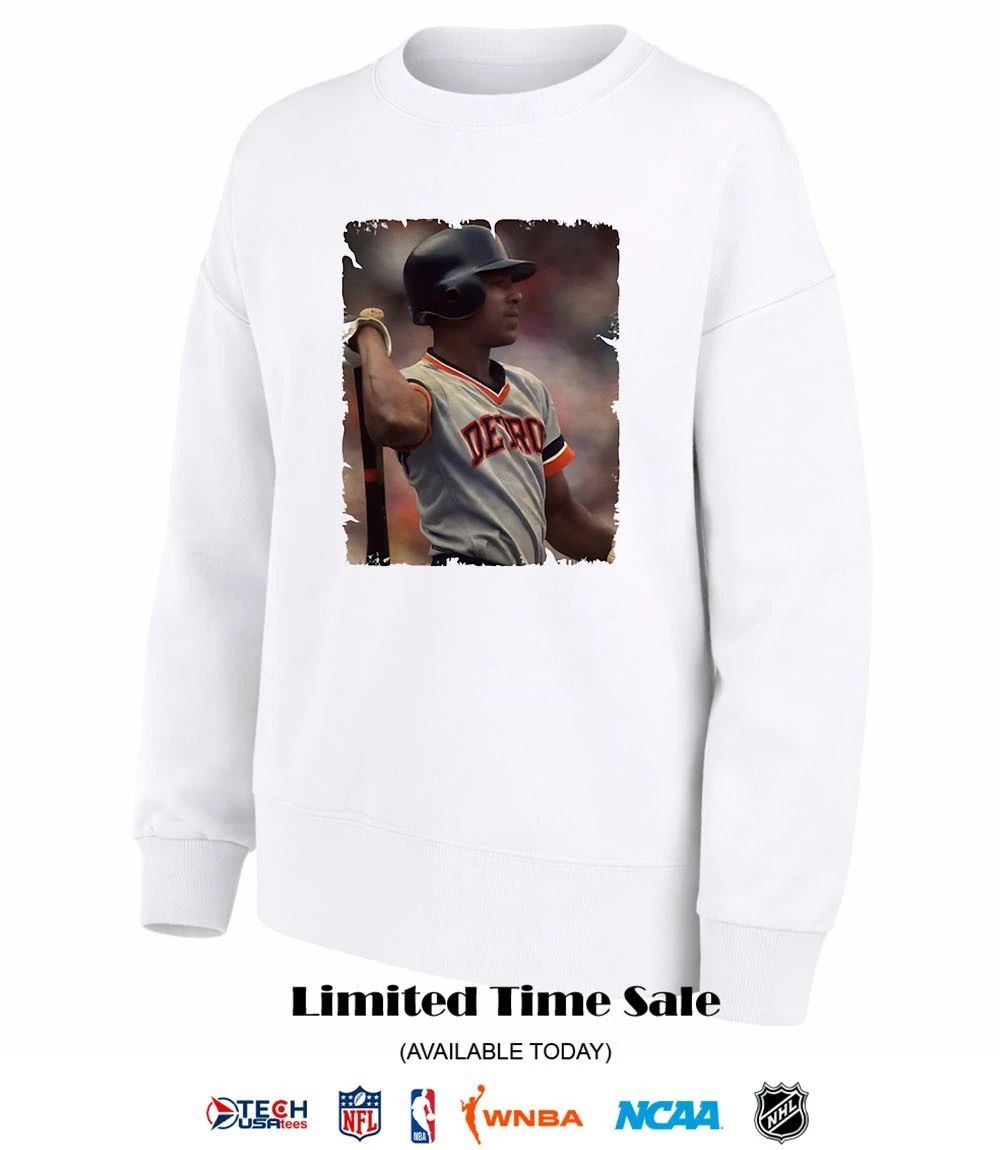 Lou Whitaker in Detroit Tigers vintage shirt
