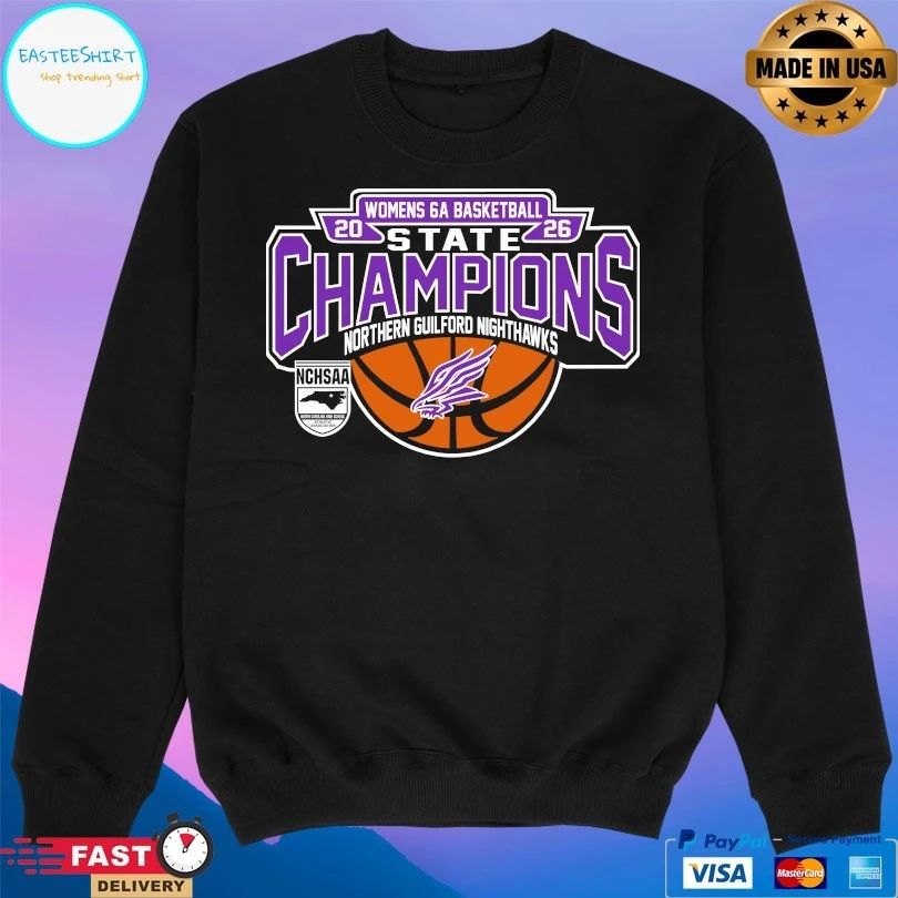 NCHSAA Women’s 6a Basketball State Champions Northern Guilford Nighthawks T-shirts