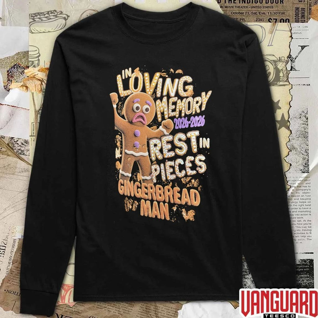 Sami Zayn Gingerbread In Loving Memory 2026-2026 Rest In Pieces Gingerbread Man t-shirt