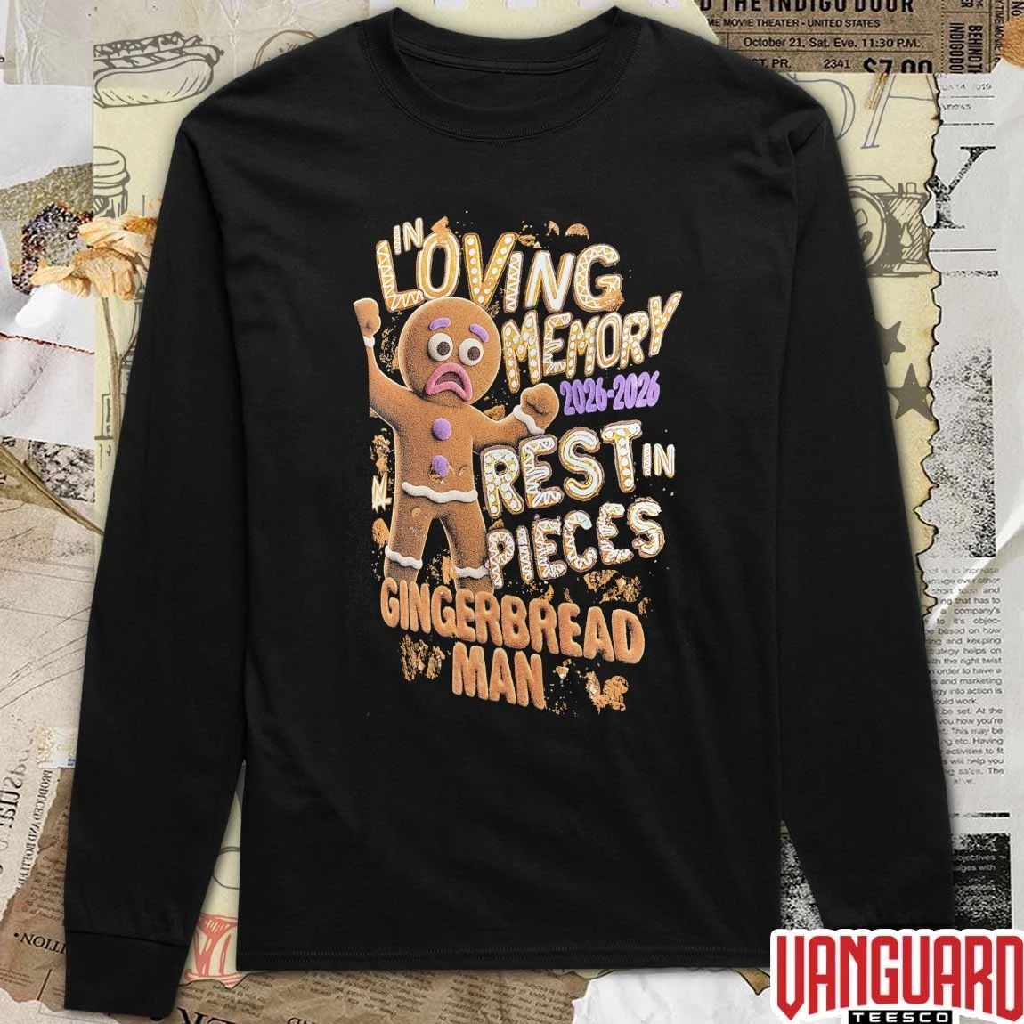 Sami Zayn Gingerbread In Loving Memory 2026-2026 Rest In Pieces Gingerbread Man t-shirt