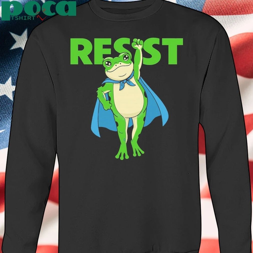 Rage Against The Machine Superhero Portland Frog Against Fascism paint T-shirt